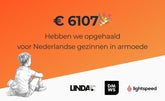DMWS heeft samen met LINDA.foundation €6107,- opgehaald voor Nederlandse gezinnen in armoede.
